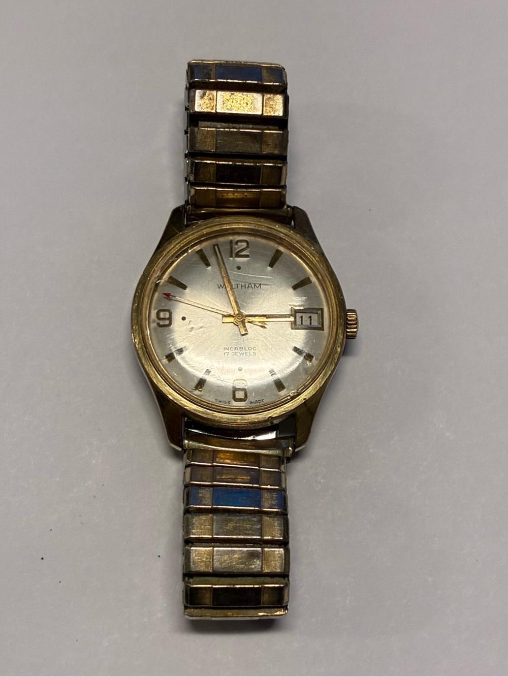 Waltham Men's Gold-Tone Watch with Date